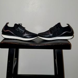 Black and Silver Tennis Shoes NWOT